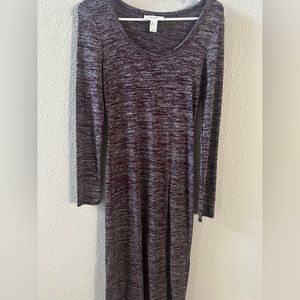 Long sleeve maxi sweater dress